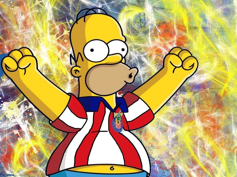 Homer Simpson cheering