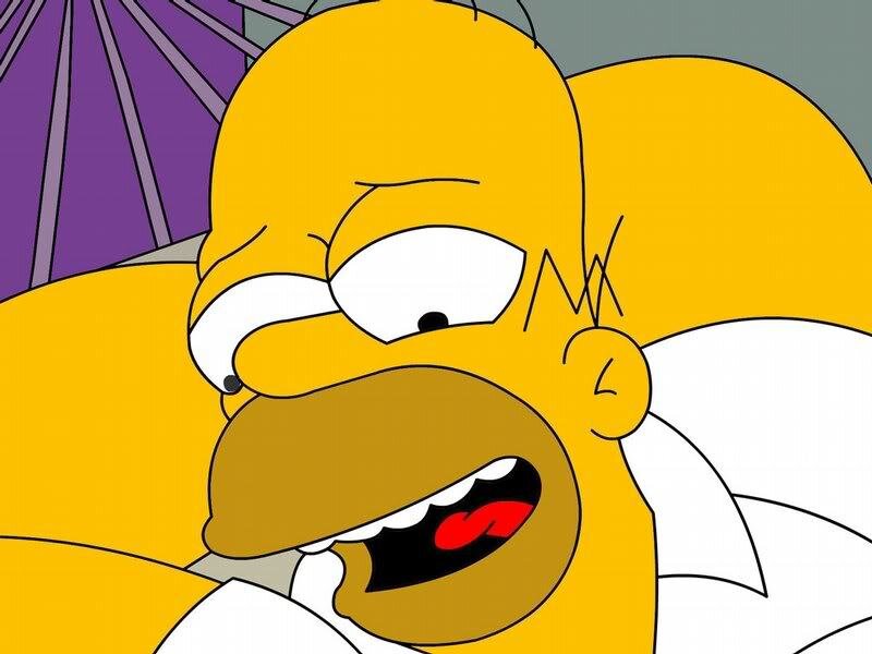Homer Simpson Face — Yellow