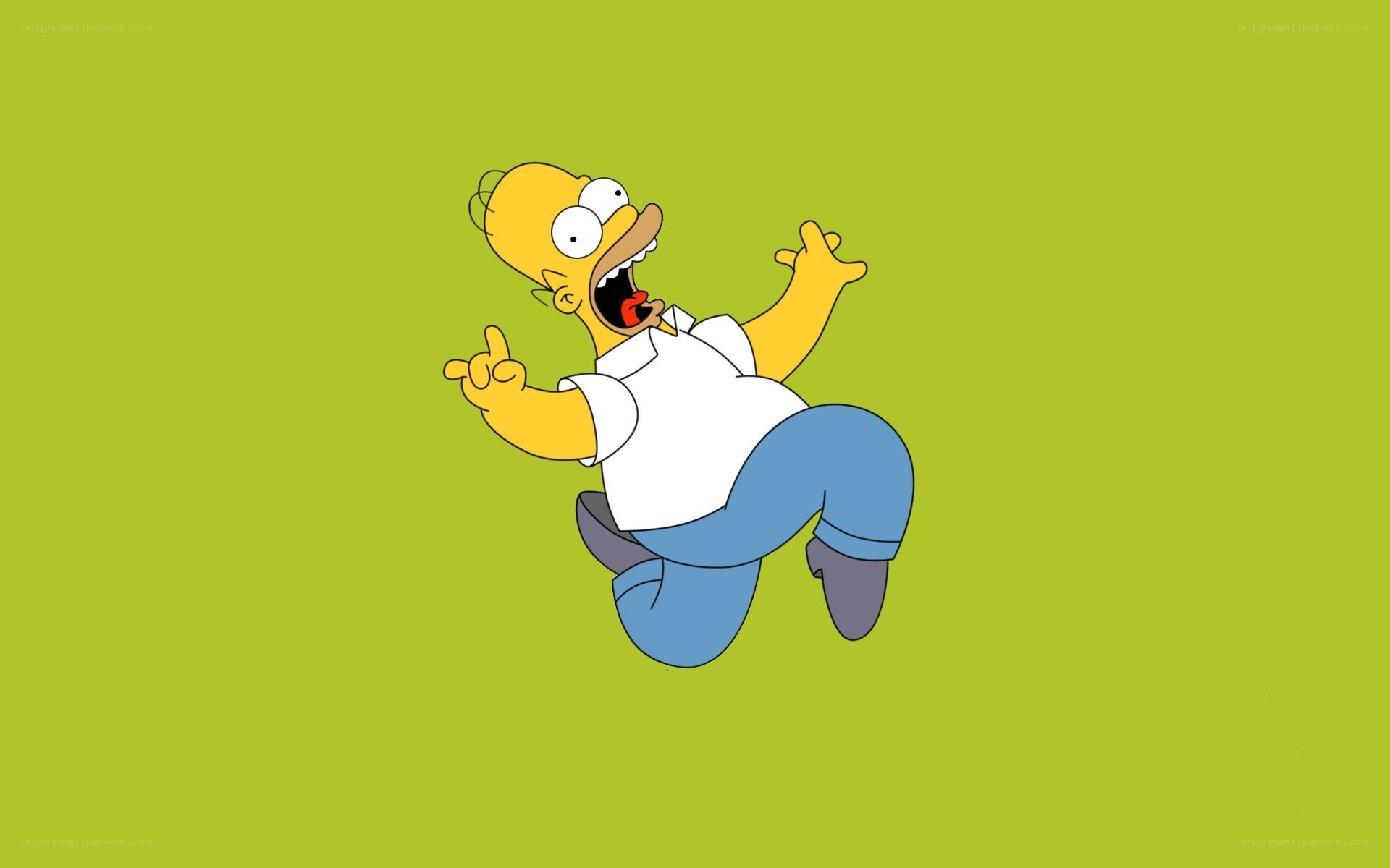 Homer Simpson falling