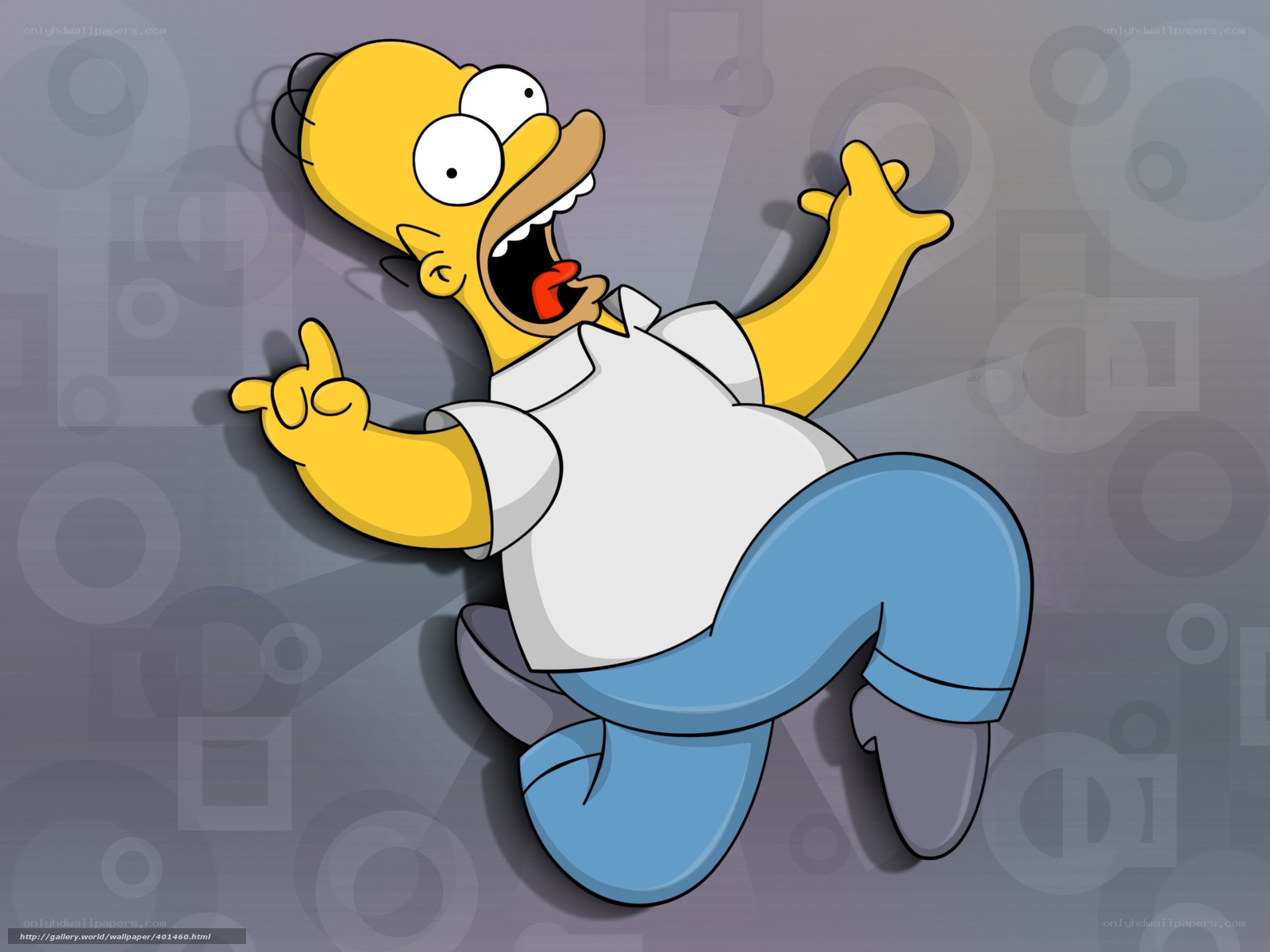 Homer Simpson falling