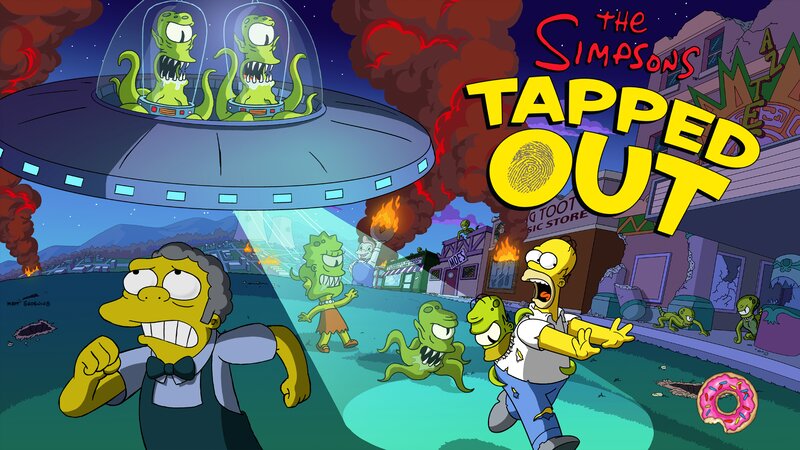 Homer Simpson Fleeing Aliens