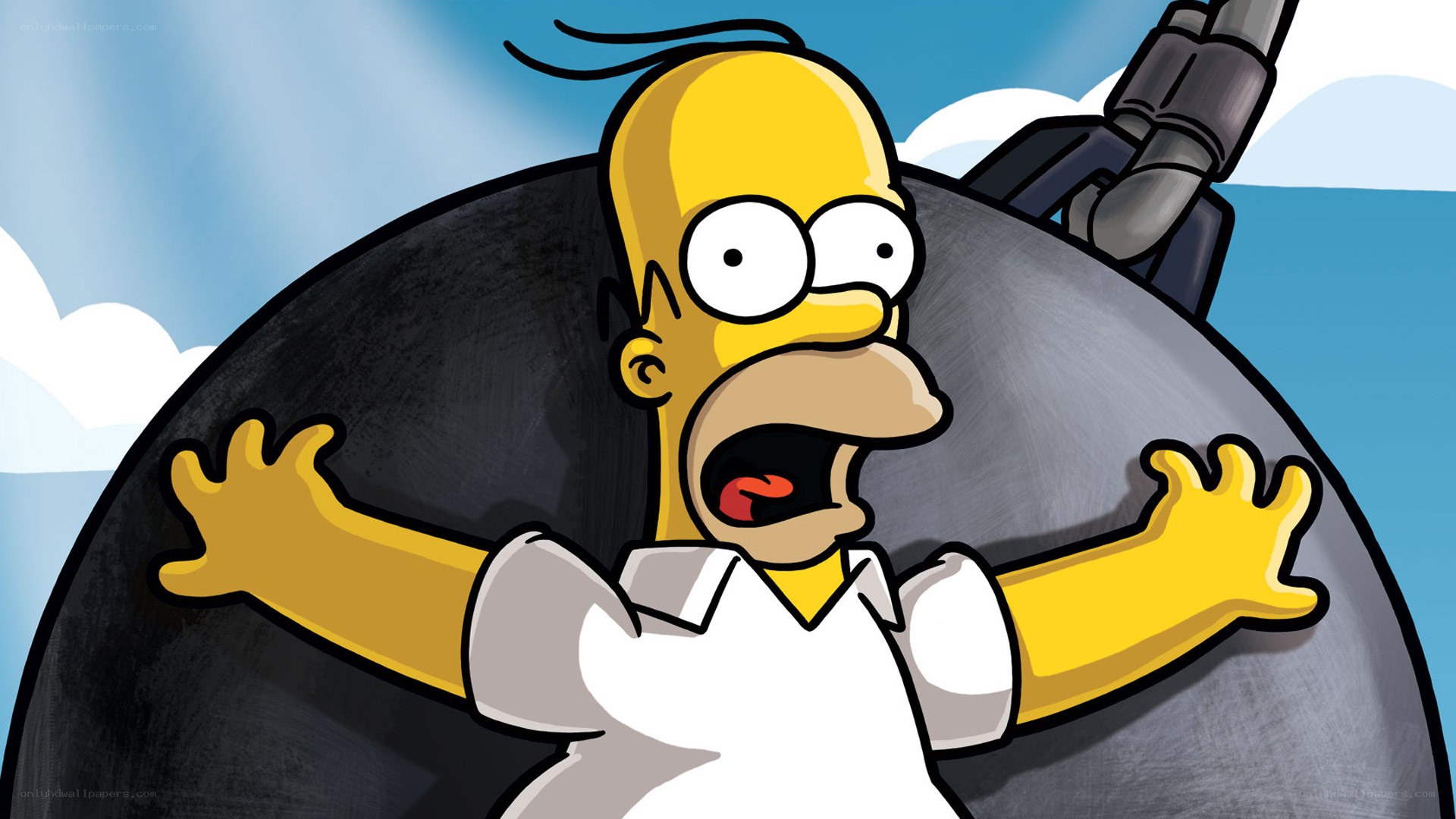 Homer Simpson in a bomb