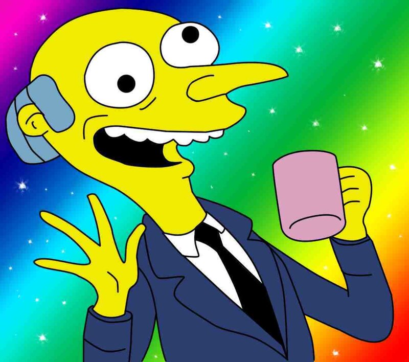 Homer Simpson in a suit