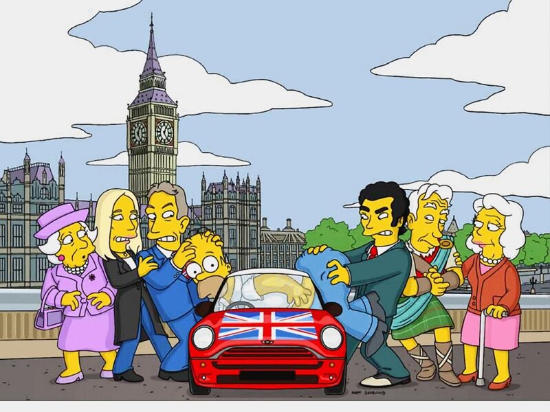 Homer Simpson in Car
