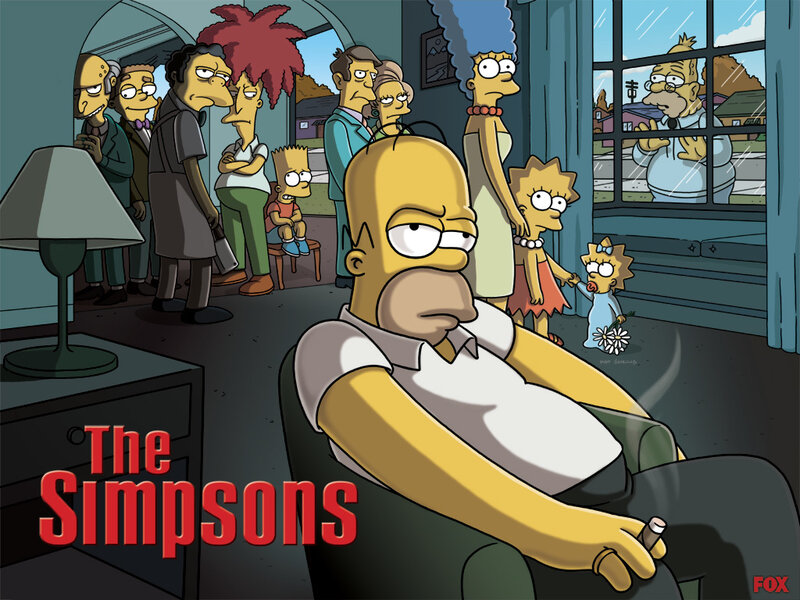 Homer Simpson in Chair — Yellow, Dramatic