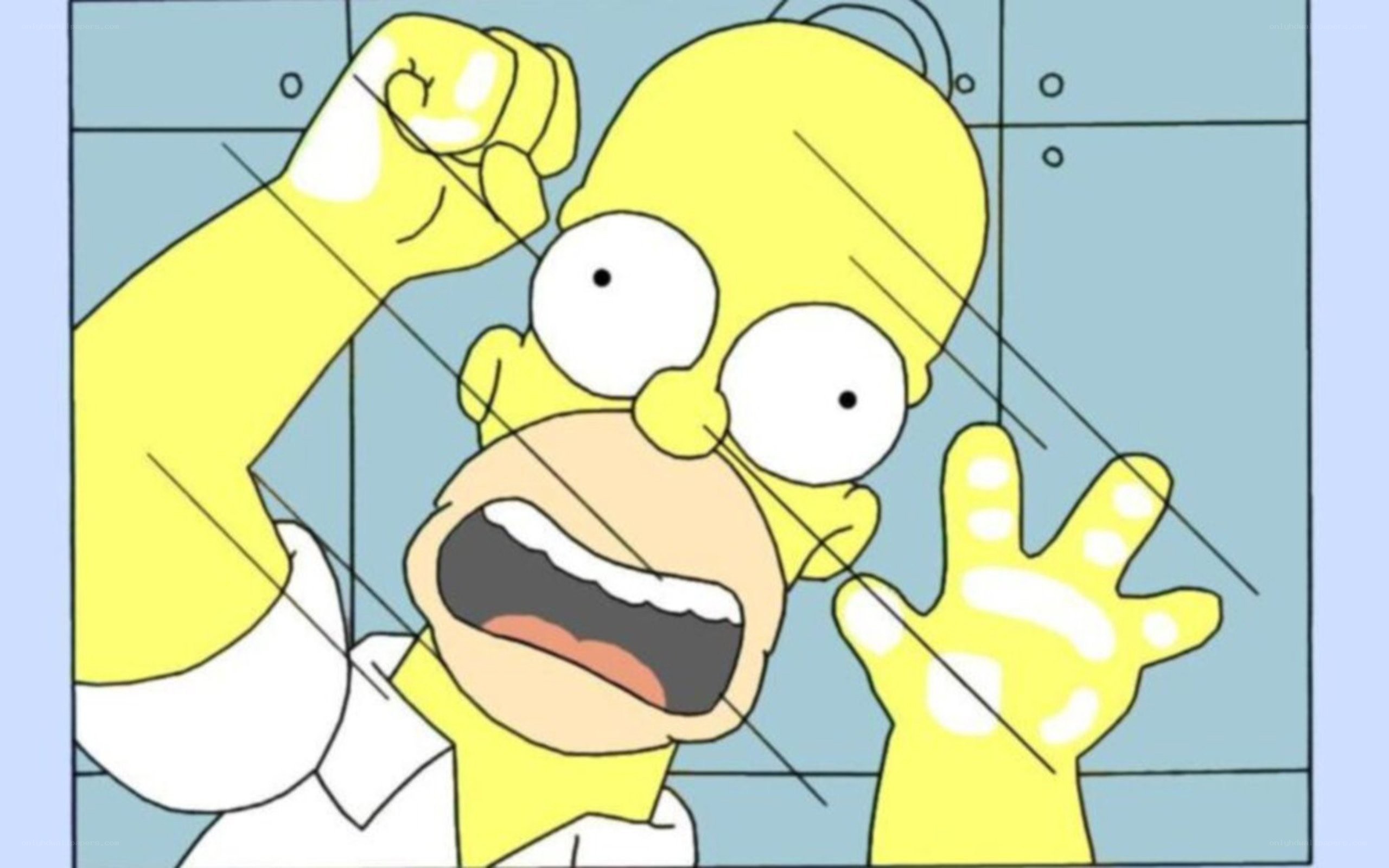 Homer Simpson in distress
