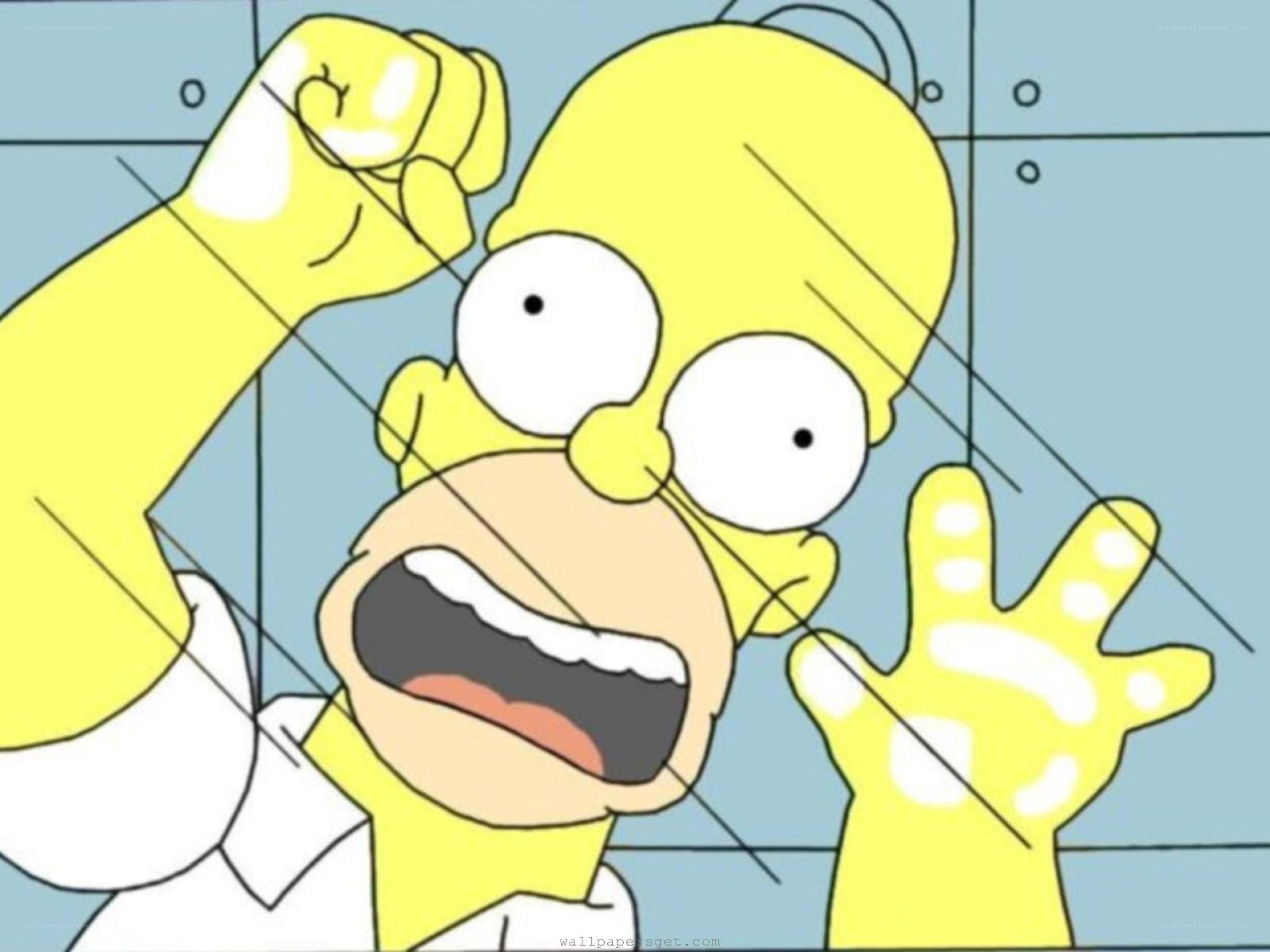 Homer Simpson in shock