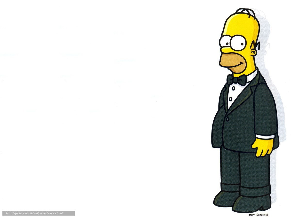 Homer Simpson in tuxedo