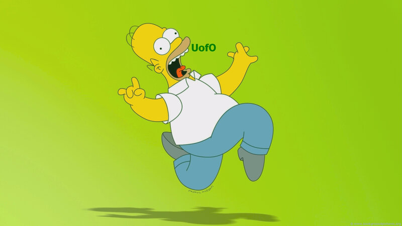Homer Simpson Jumping — Green, Playful, Animation