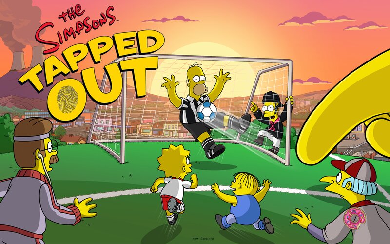 Homer Simpson Kicking Soccer Ball