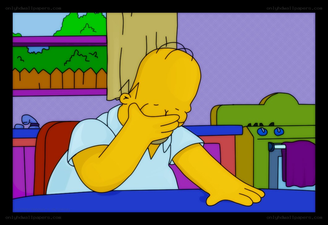 Homer Simpson laughing