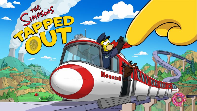 Homer Simpson on Monorail