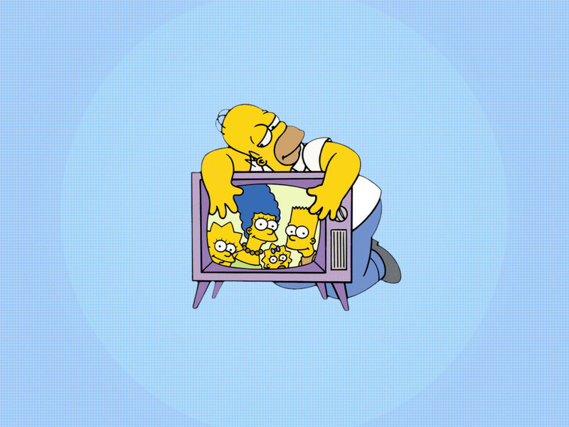Homer Simpson on TV