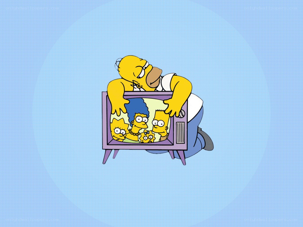 Homer Simpson on TV