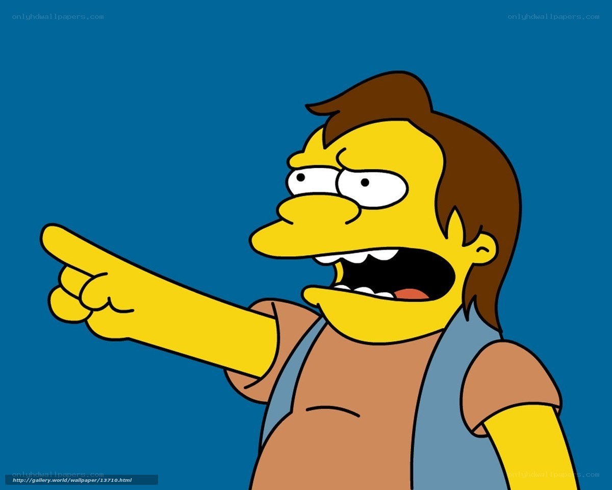 Homer Simpson pointing angrily