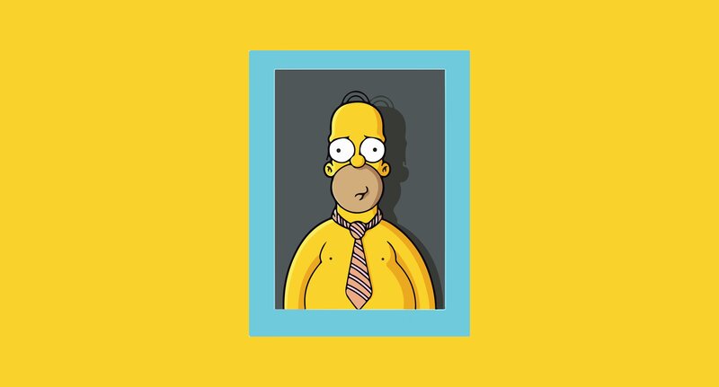 Homer Simpson Portrait