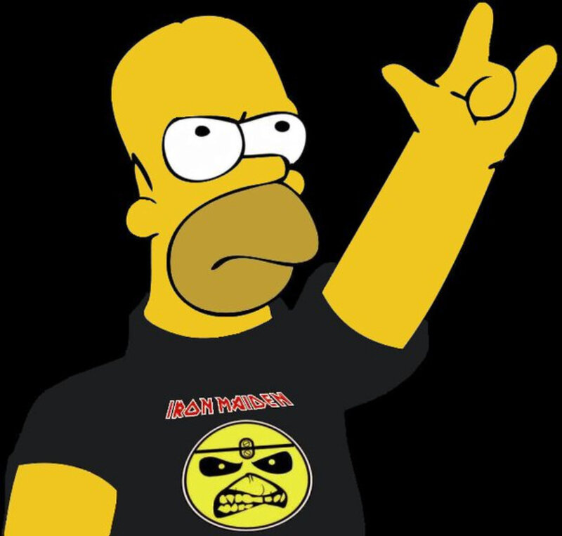 Homer Simpson rock gesture