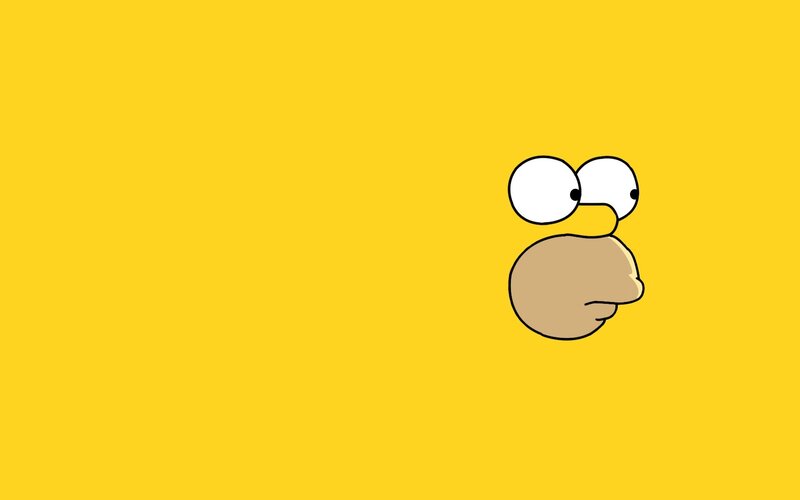 Homer Simpson's Face — Yellow
