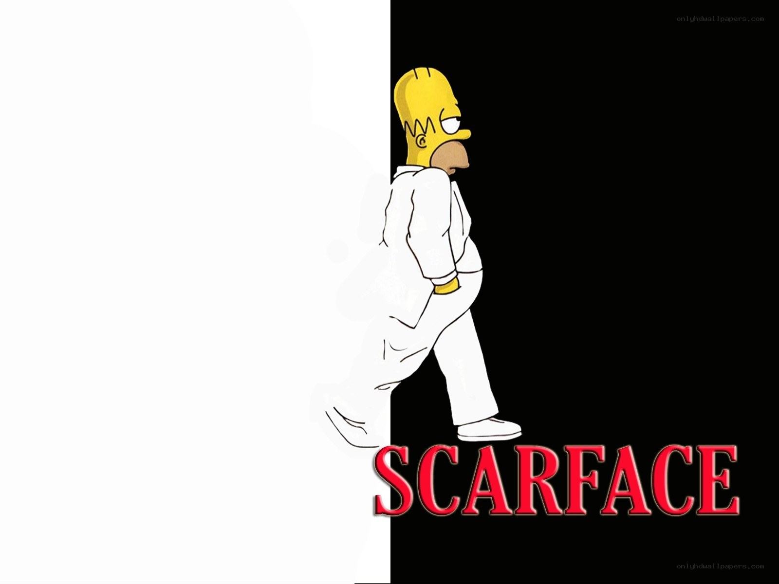 Homer Simpson Scarface parody