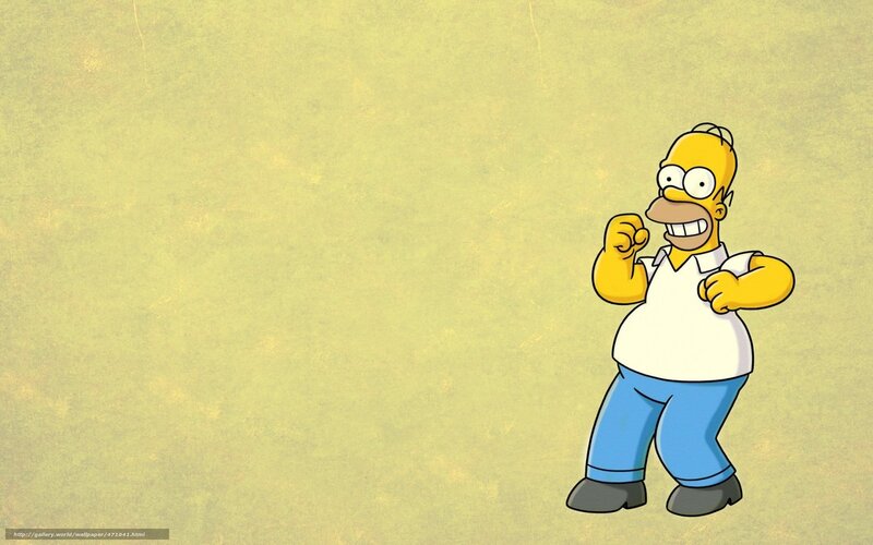 Homer Simpson Standing — Yellow