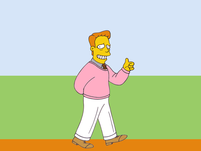 Homer Simpson walking