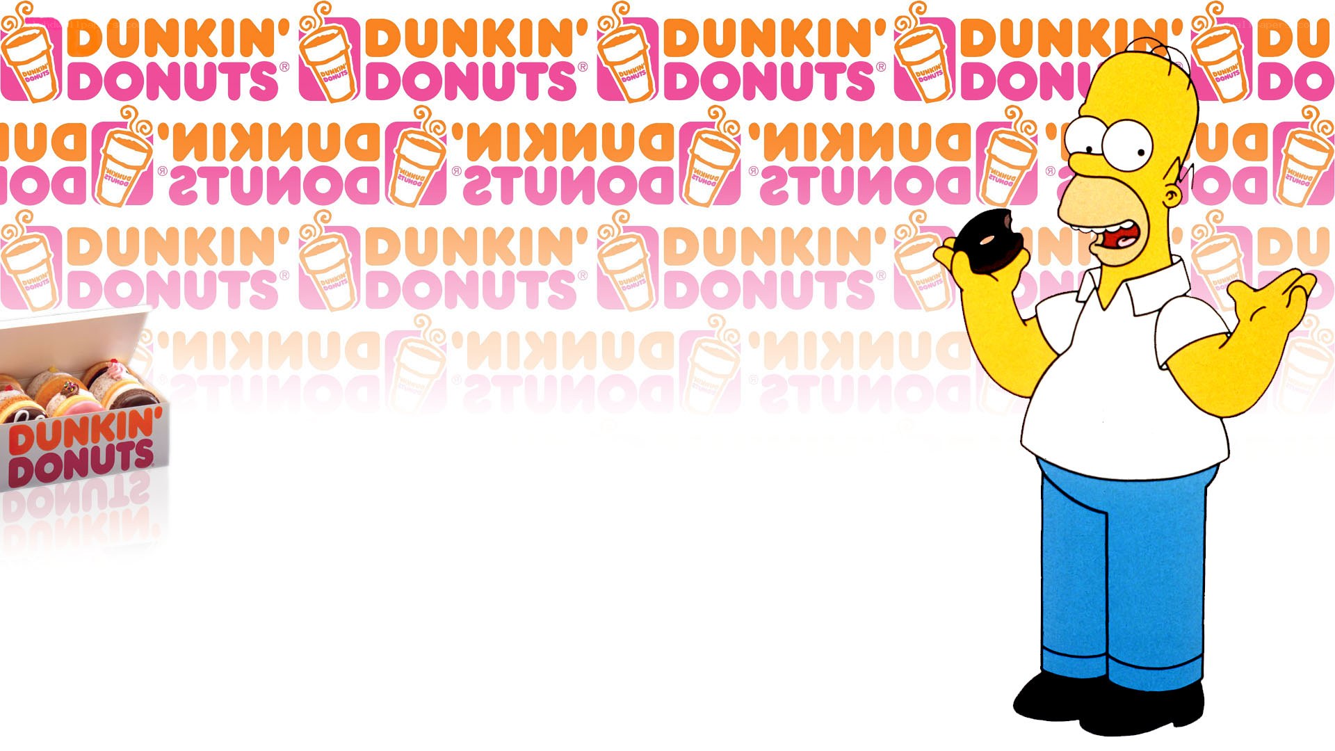 Homer Simpson with Dunkin' Donuts