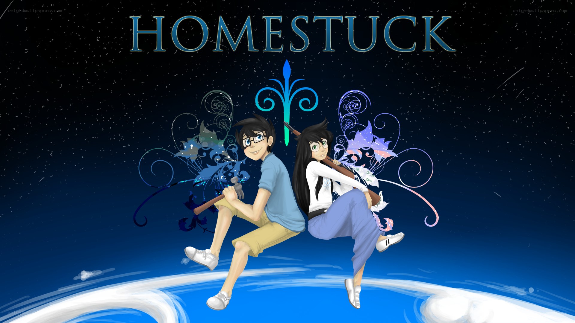 Homestuck characters in space