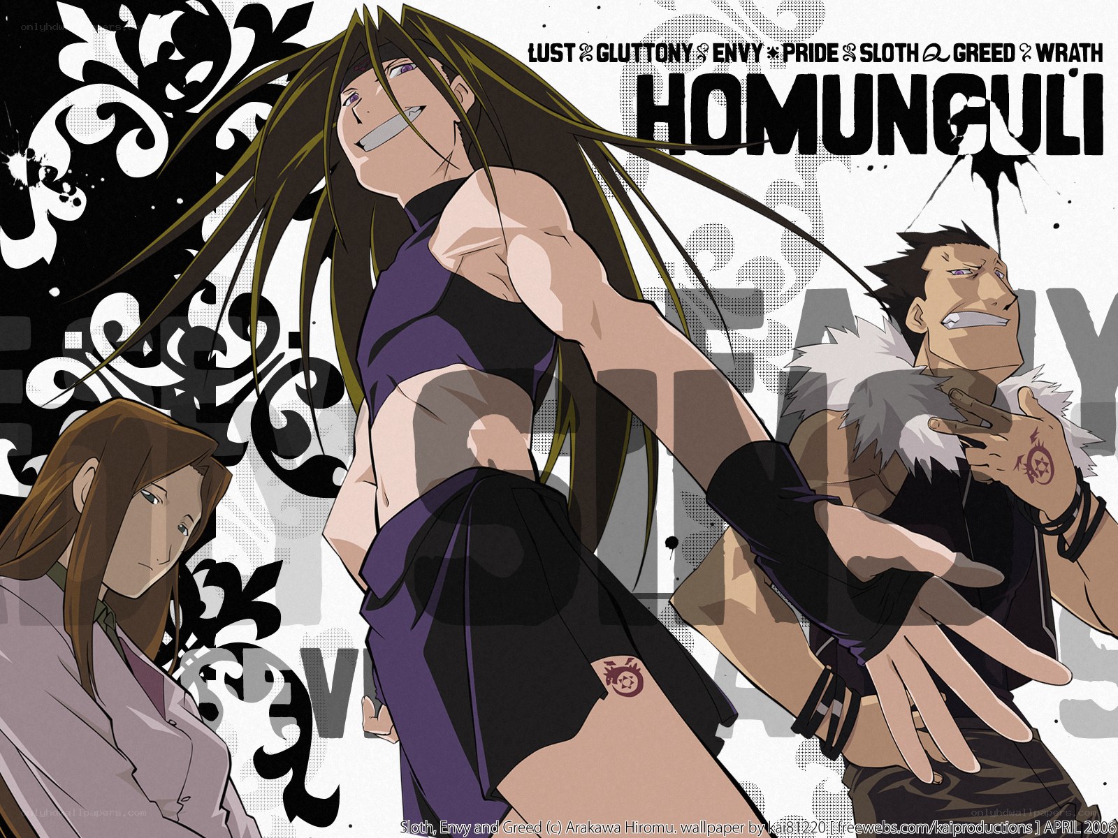 Homunculi from Fullmetal Alchemist