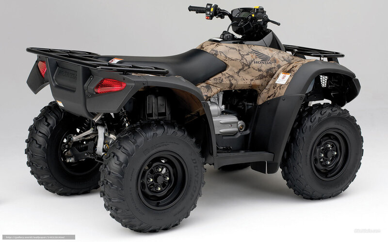Honda ATV in camouflage