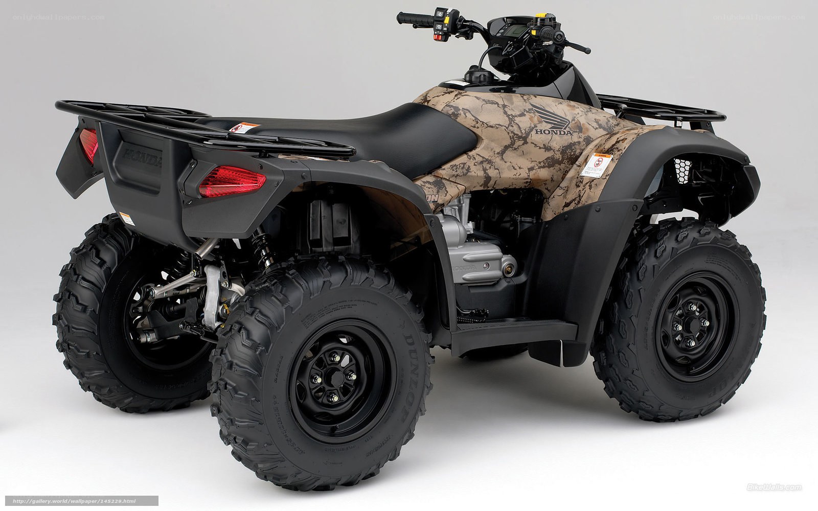 Honda ATV in camouflage