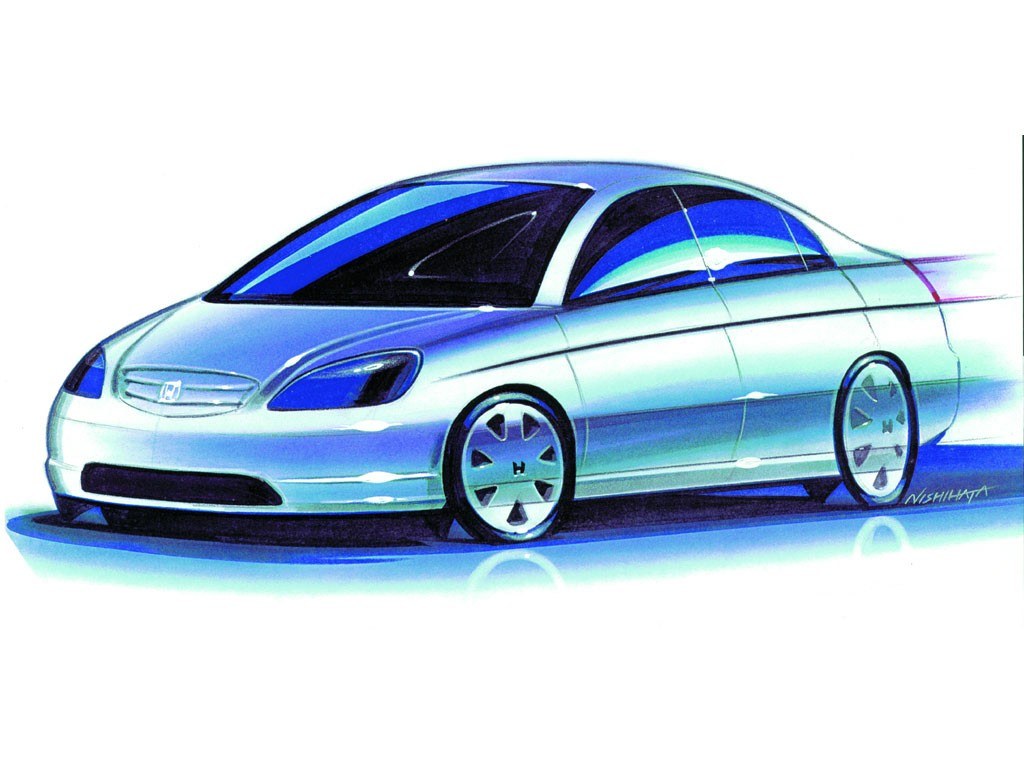 Honda car design sketch
