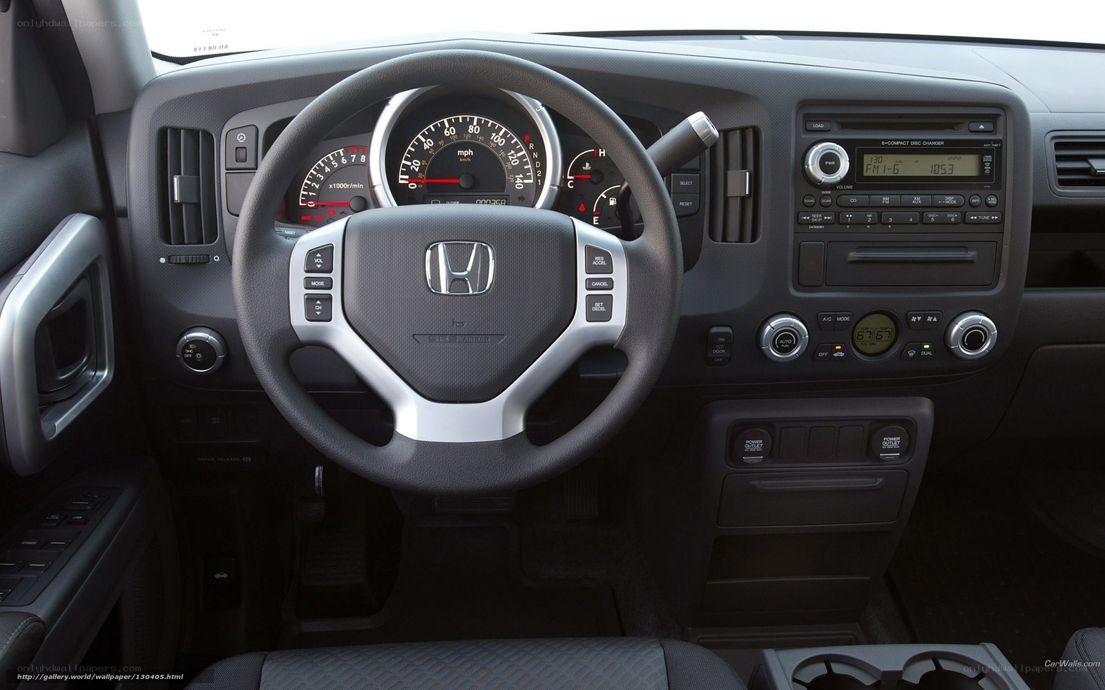 Honda car interior dashboard