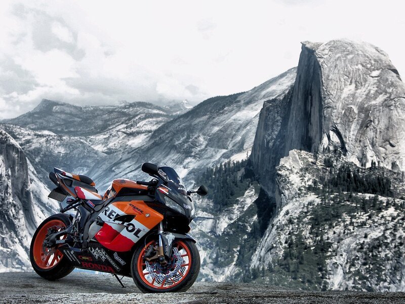 Honda CBR Motorcycle — Orange