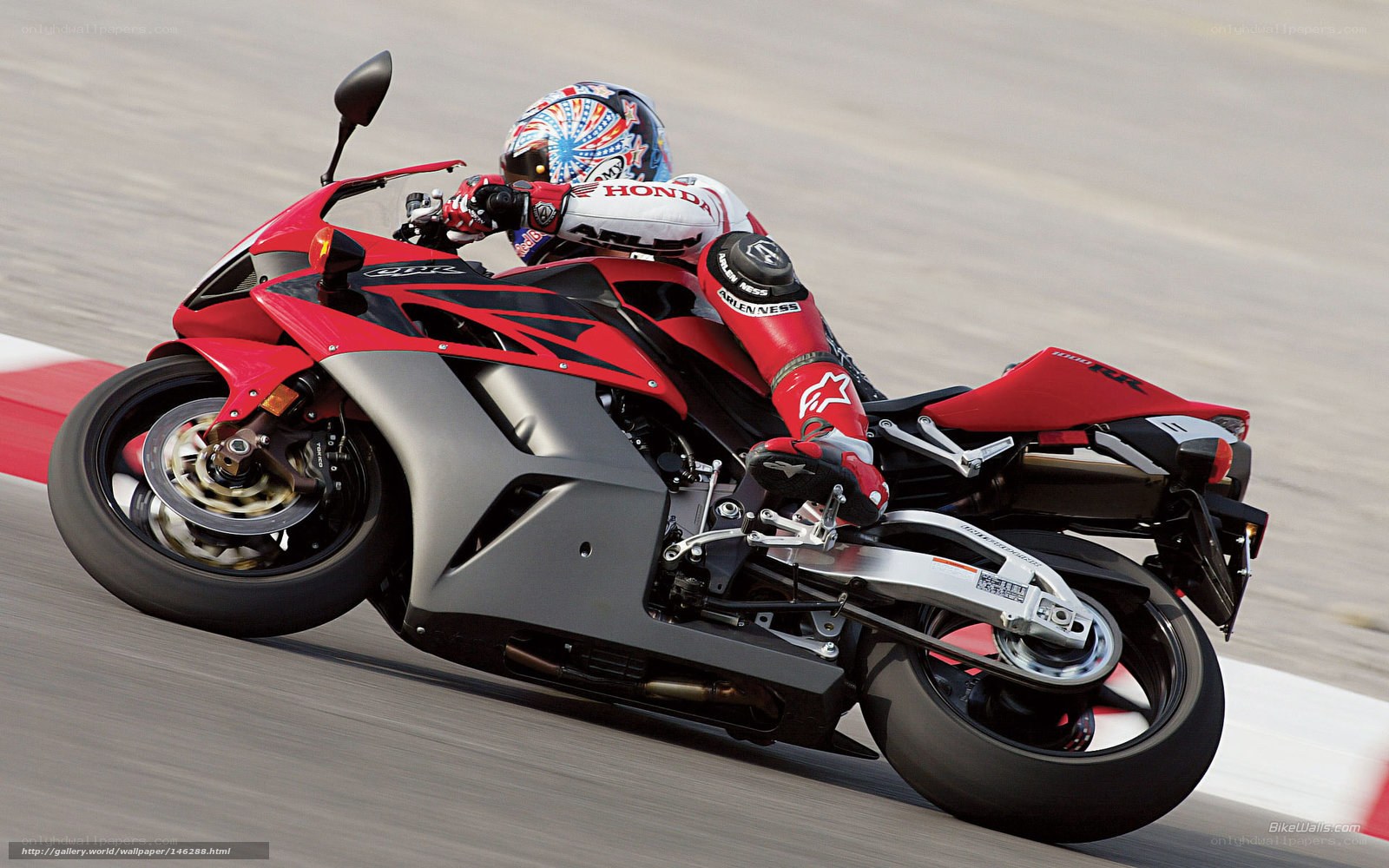 Honda CBR1000RR on racetrack