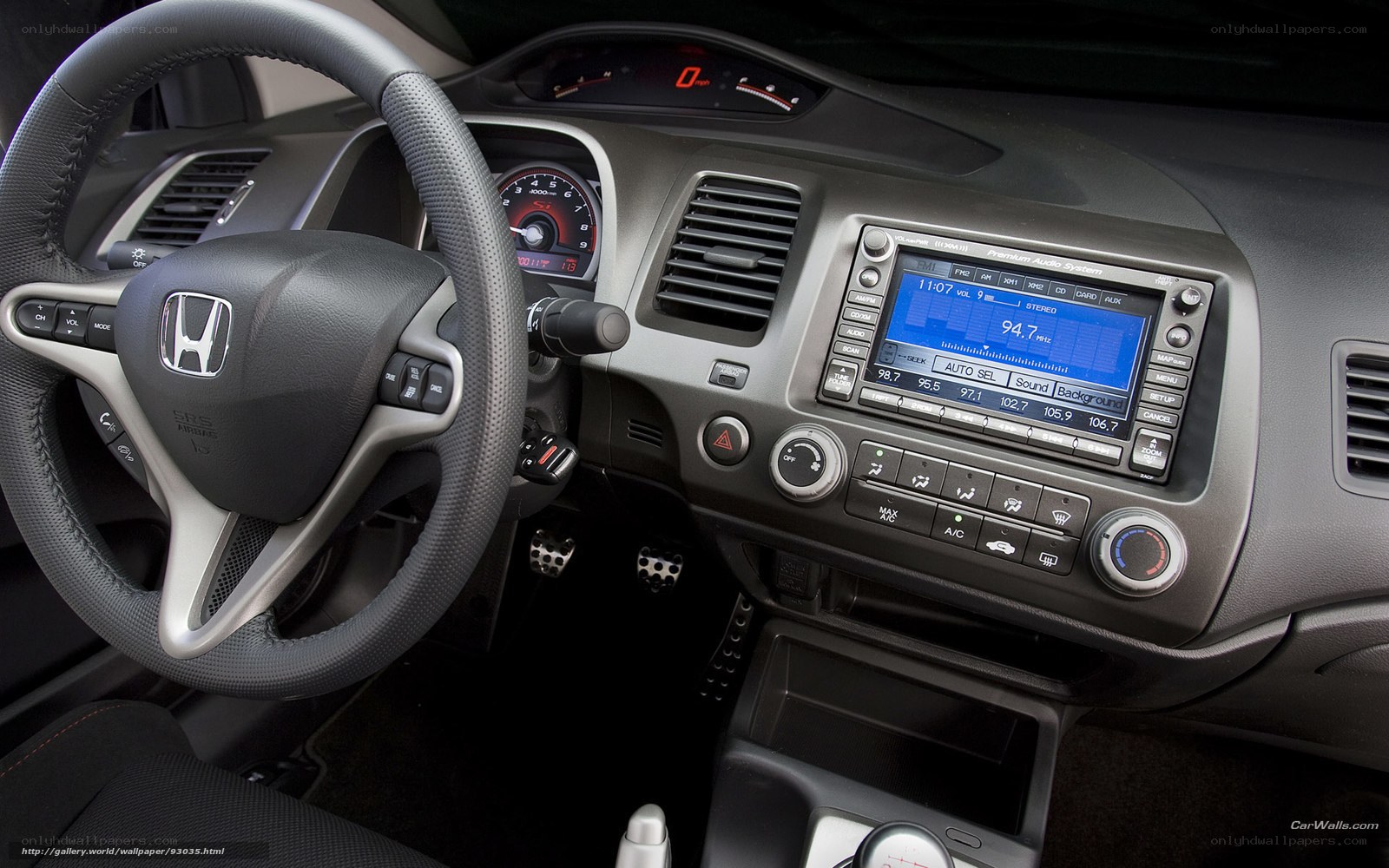 Honda Civic interior dashboard