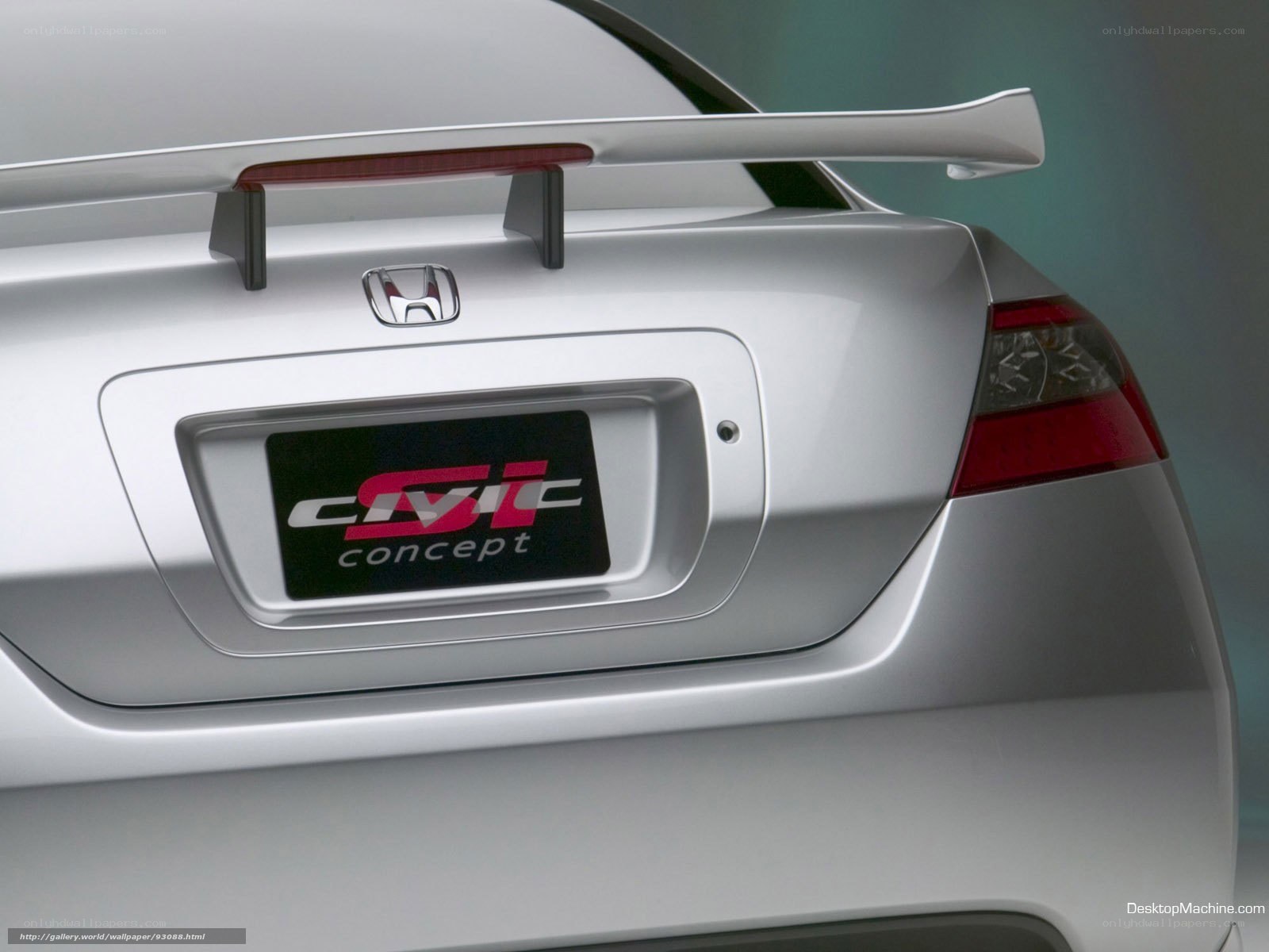 Honda Civic Si Concept rear view