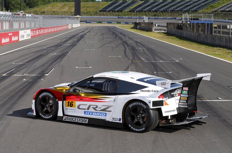 Honda CR-Z race car on track