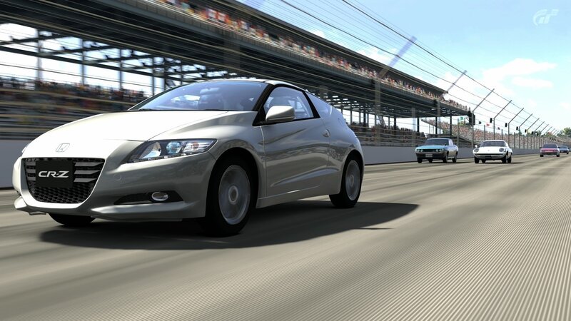 Honda CR-Z racing on track