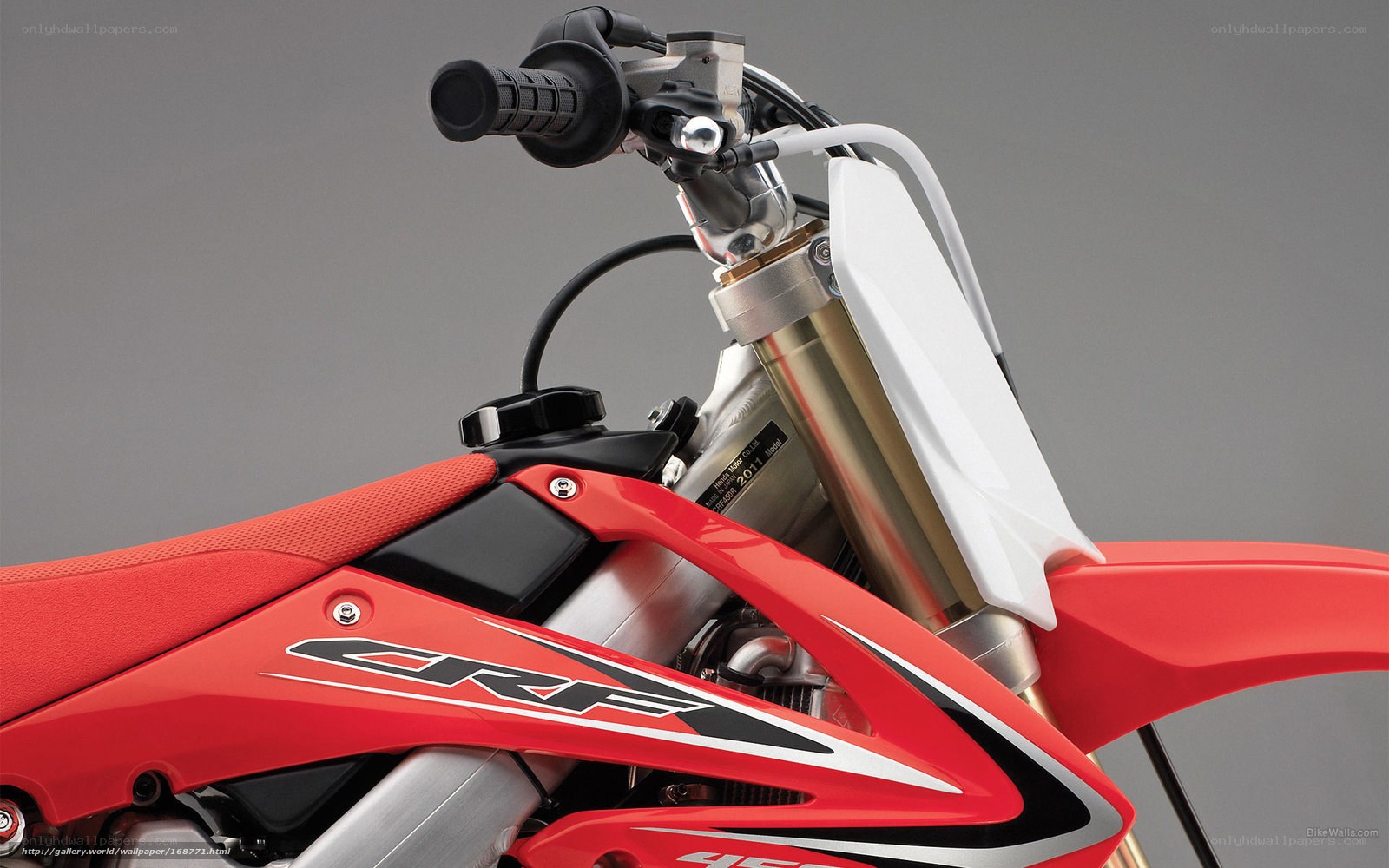 Honda CRF motorcycle front view