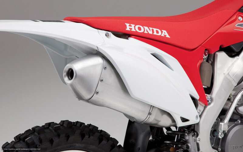 Honda Dirt Bike Exhaust — Red