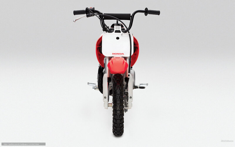 Honda dirt bike front view