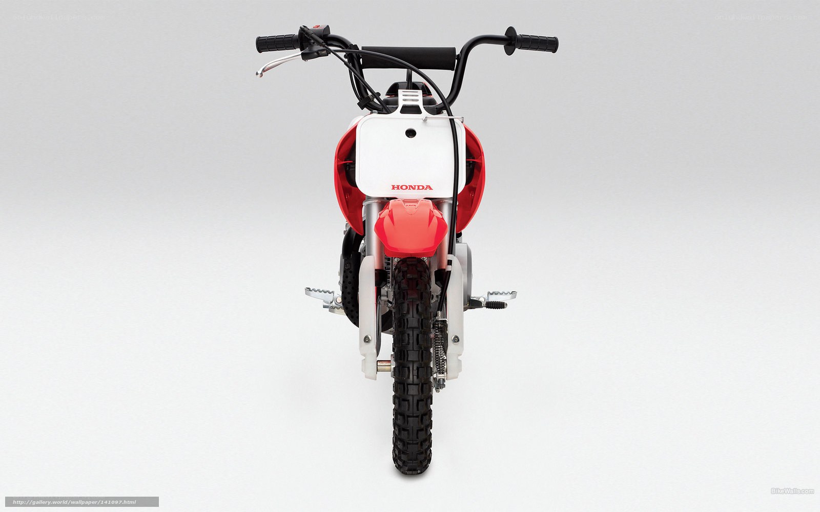 Honda dirt bike front view