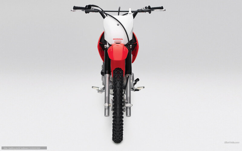 Honda dirt bike front view