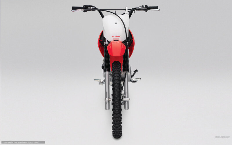 Honda dirt bike front view