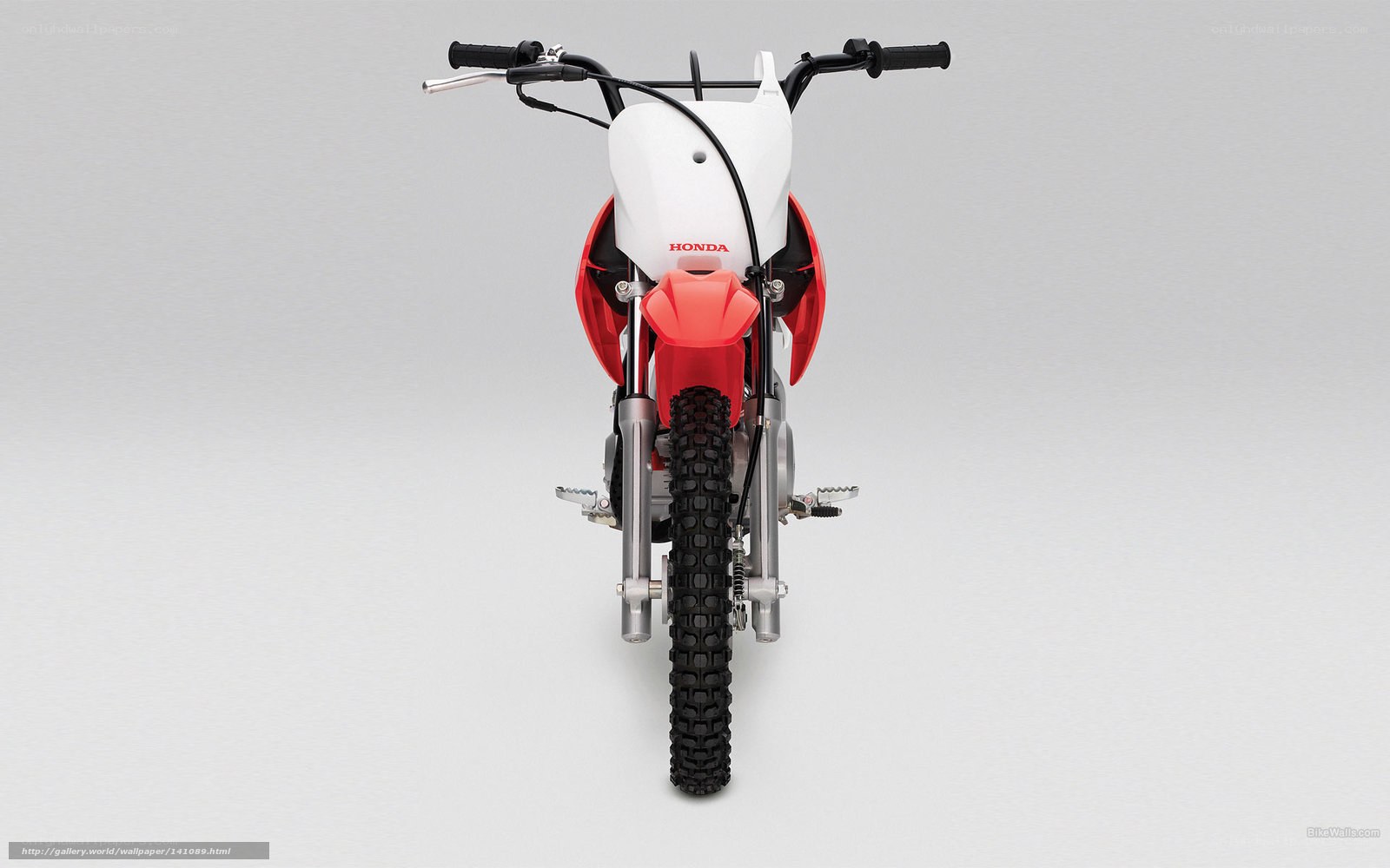Honda dirt bike front view