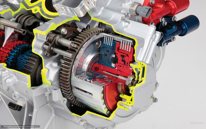 Honda engine cutaway view