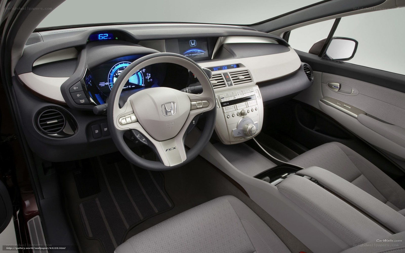 Honda FCX interior dashboard