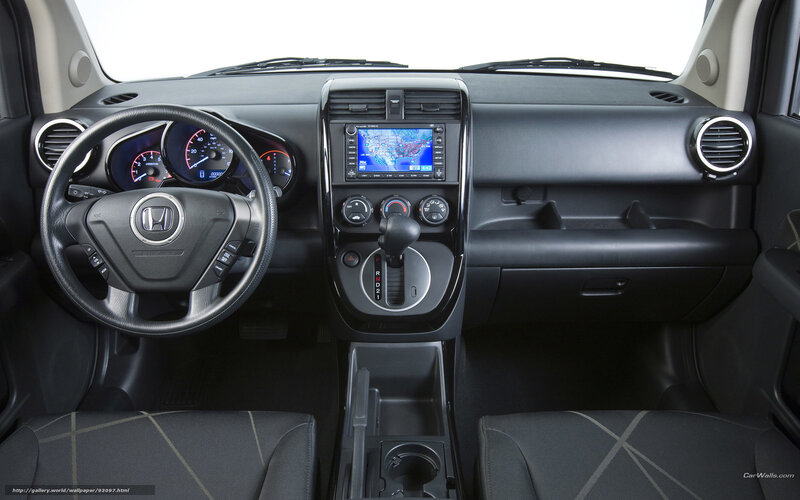 Honda interior dashboard view