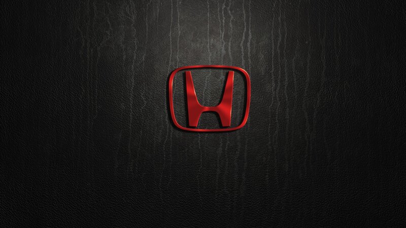 Honda Logo on Black Leather