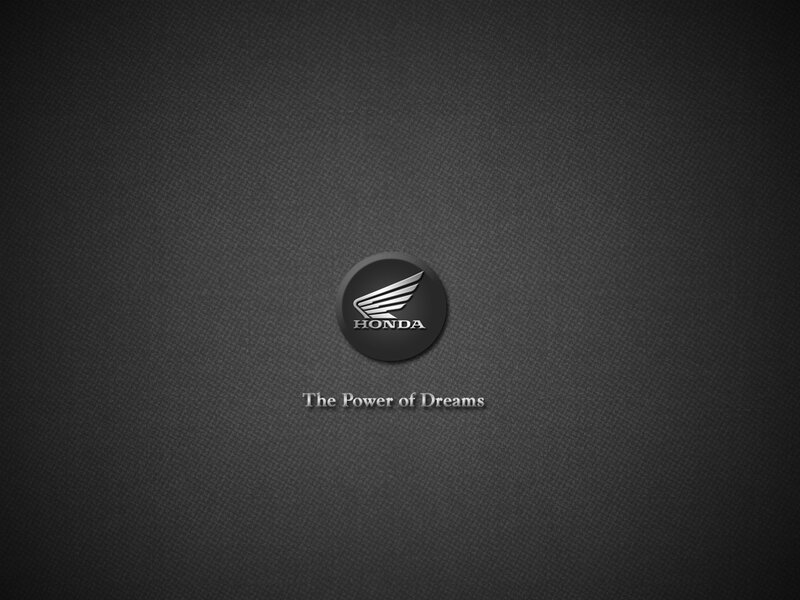 Honda Logo on Dark Background — Black